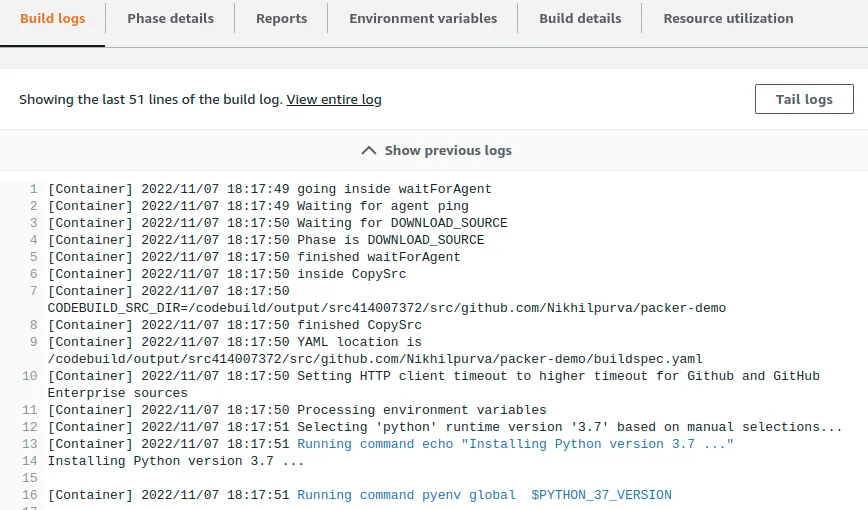 Automate Golden AMI - Build Logs v2