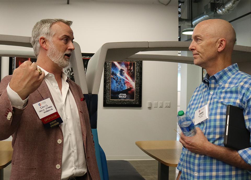 David O'hara talking to Mike at Conscious Capitalism Event | Image Picture People