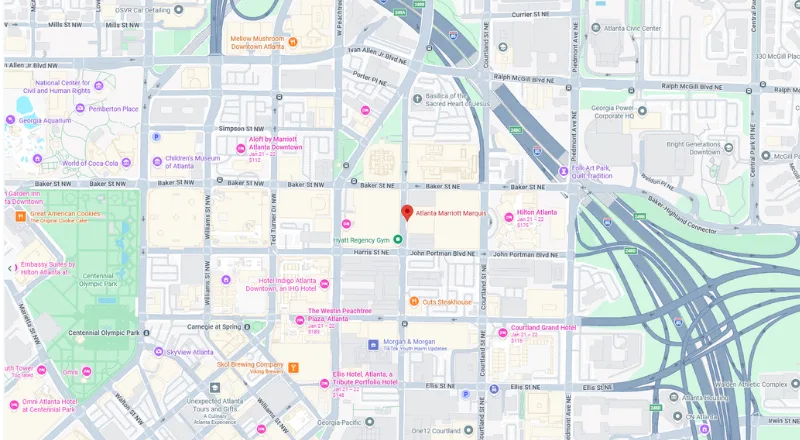 Map - Atlanta Marriott