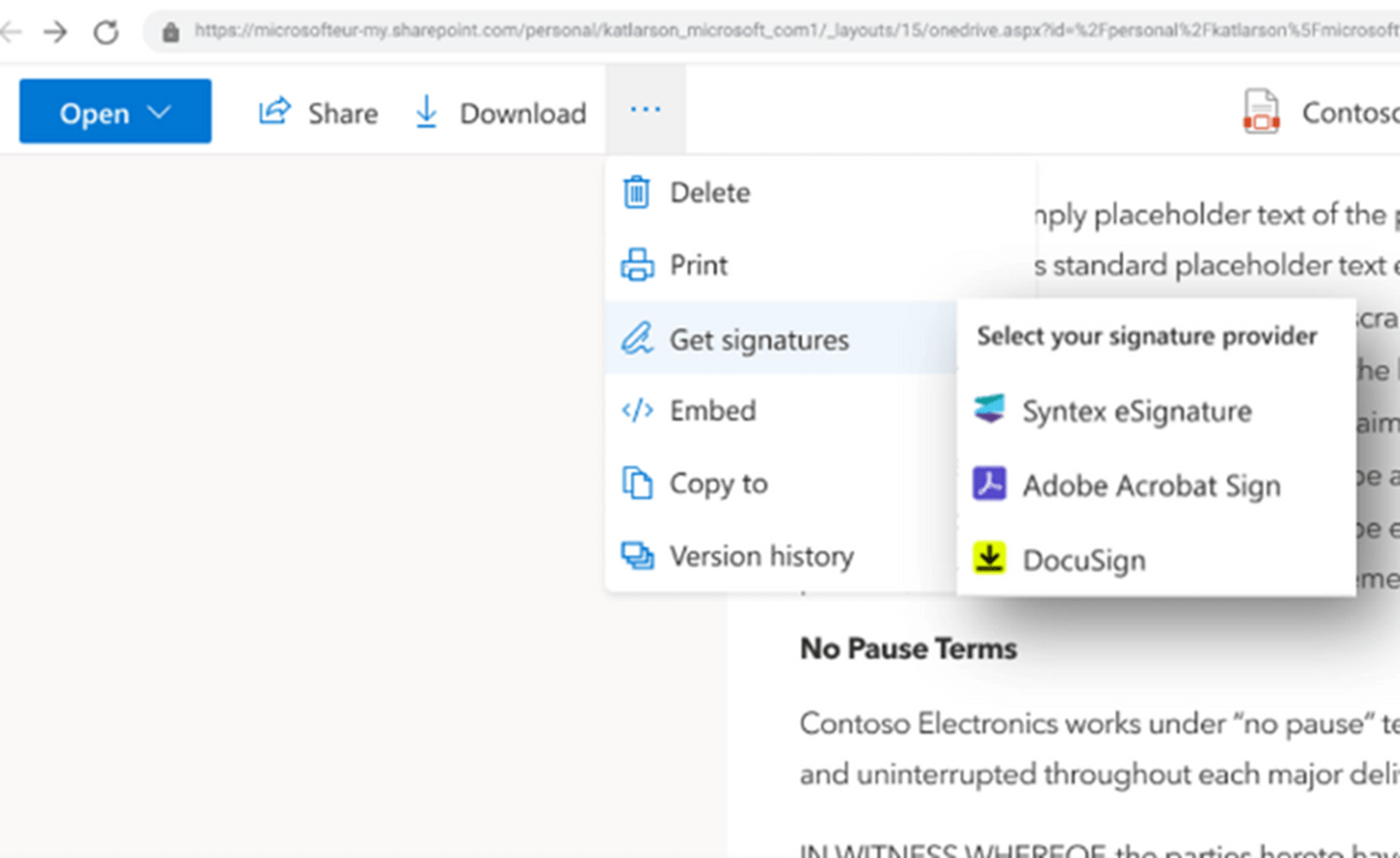 Asset - Image 1 eSignature Coming to SharePoint via Microsoft Syntex