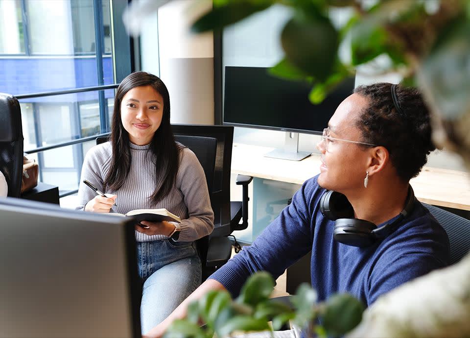 Workers collaborating