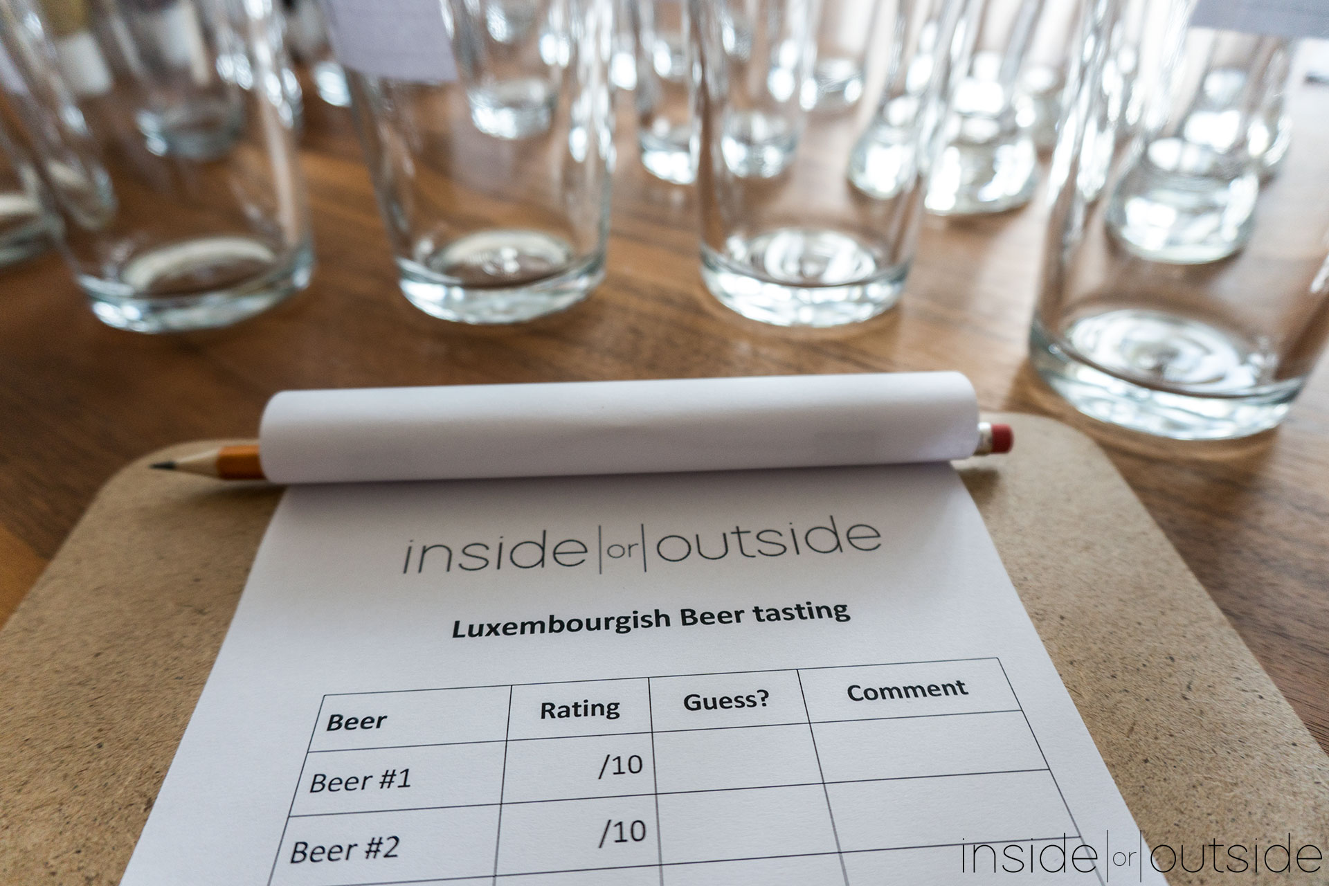 The best Luxembourgish beer IN or OUT inside or outside