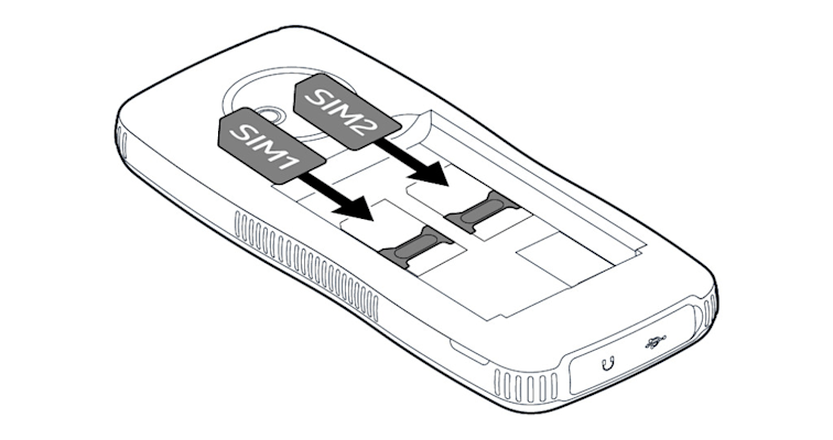 إدخال بطاقة SIM
