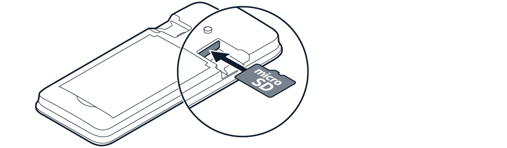 Insert the memory card