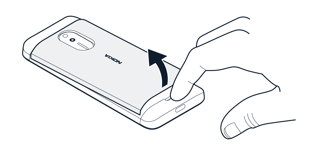 Nokia 230 user guide: Set up and switch on your phone