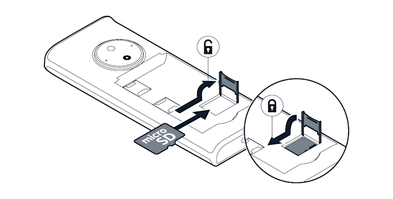 Insertar la tarjeta de memoria