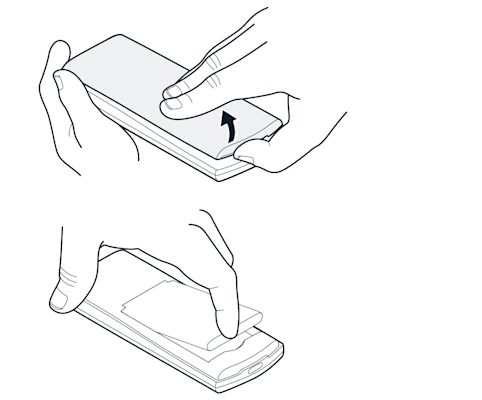 Aprire la cover posteriore