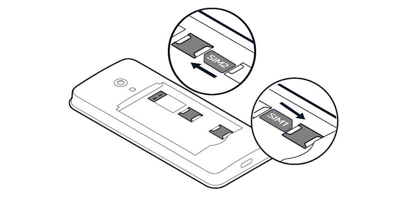Insert the SIM card
