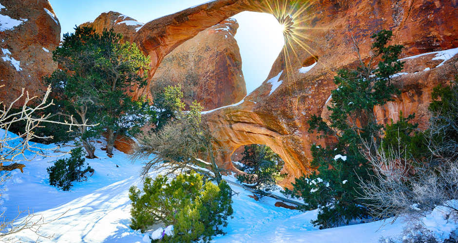 Arches National Park in the Winter Utah