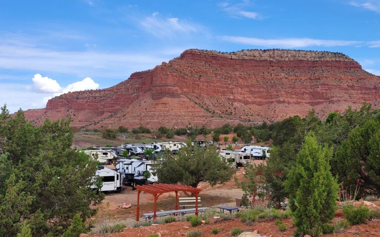Grand Plateau Lodge and RV Resort 5 - Beautiful red rock surrounds the resort. 
