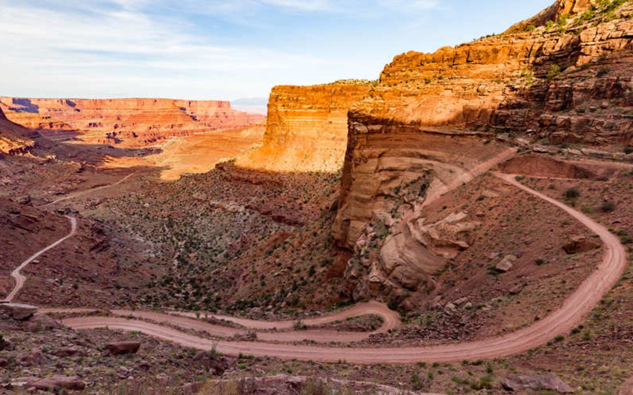 Moab Rock Climbing | Photo Gallery | 2 - White Rim Trail in Canyonlands National Park near Moab in Utah