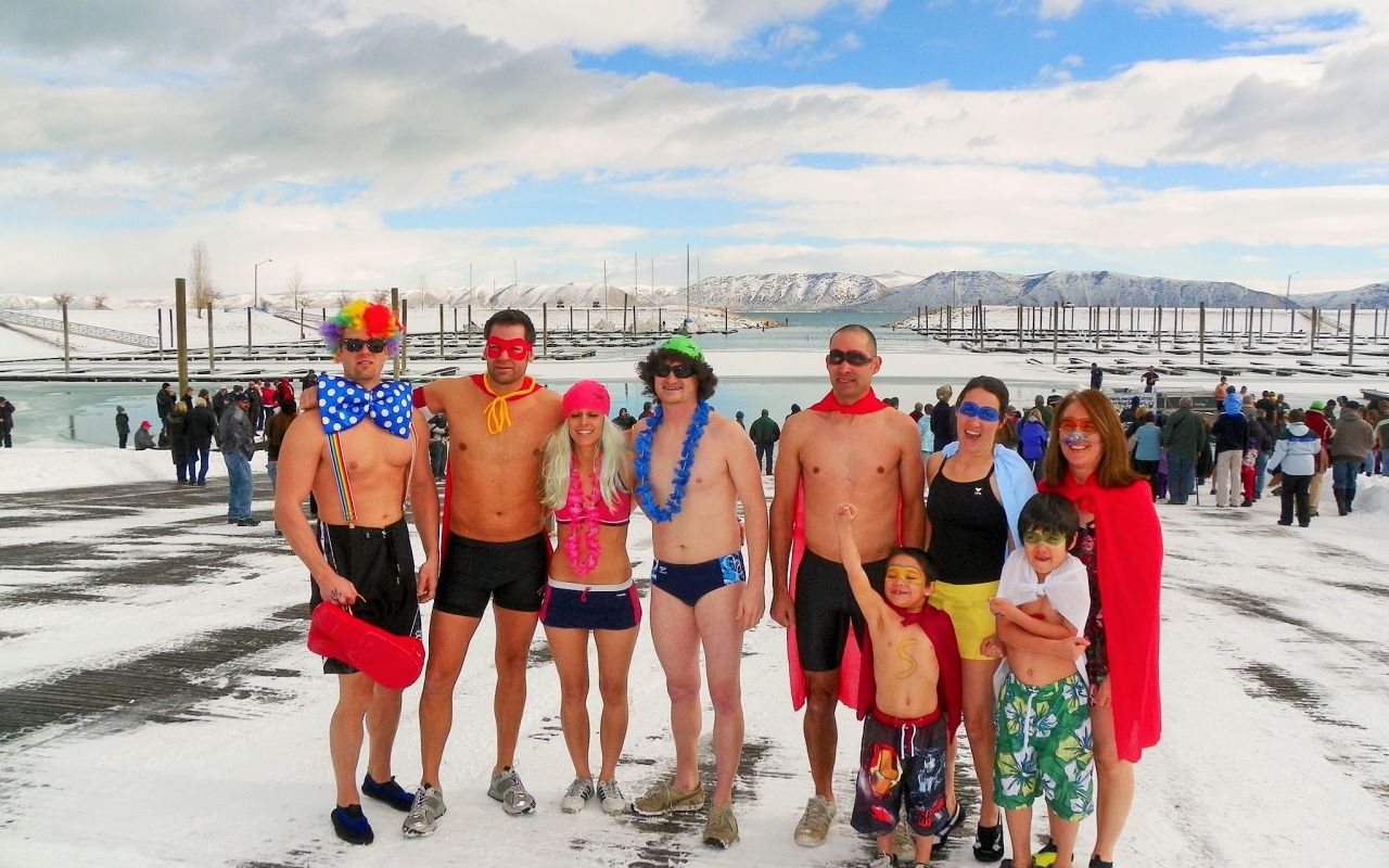 FALL IN BEAR LAKE IN WINTER | Photo Gallery | 2 - Come Dressed up for the Polar Plunge