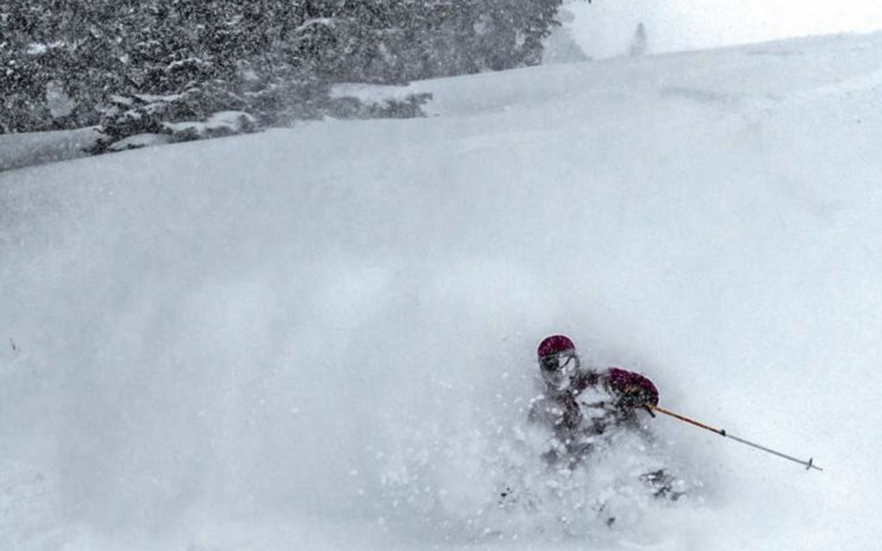 Brian Head Resort | Photo Gallery | 2 - Skier in Powder at Brian Head