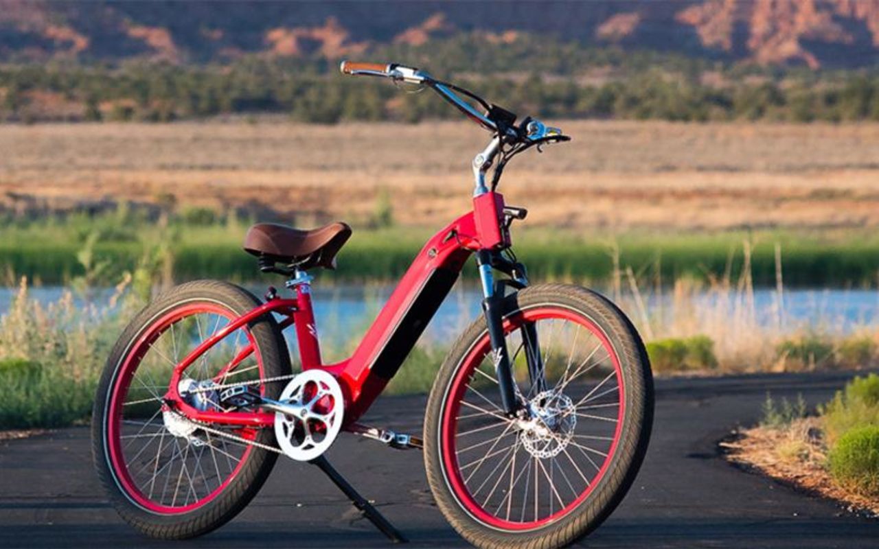Kanab E-Bike Gallery Red Bike - Just like a regular bike, but better!