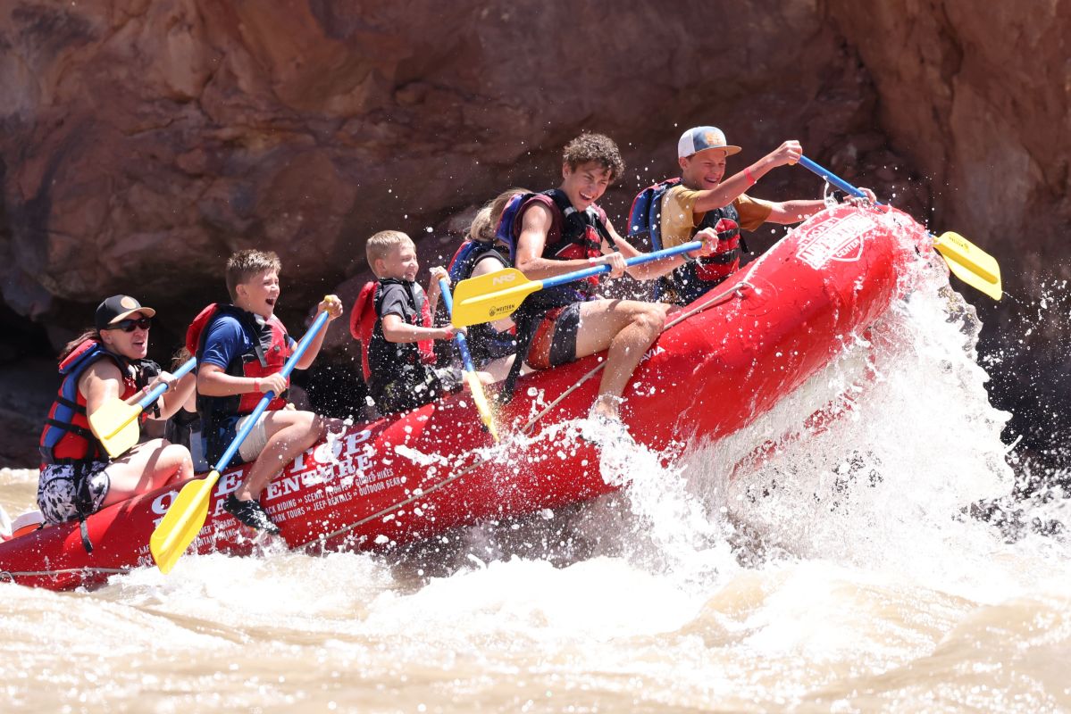 Moab Adventure Center | Photo Gallery | 6 - River Rafting Tours Experience the "Best Guided Moab Rafting Trips" in Moab, Utah. This is a "must-do adventure" while in Moab. On our full-day and half-day river rafting adventures, you'll experience a world-renowned stretch of the Colorado River, winding through scenes made famous by dozens of popular movies.