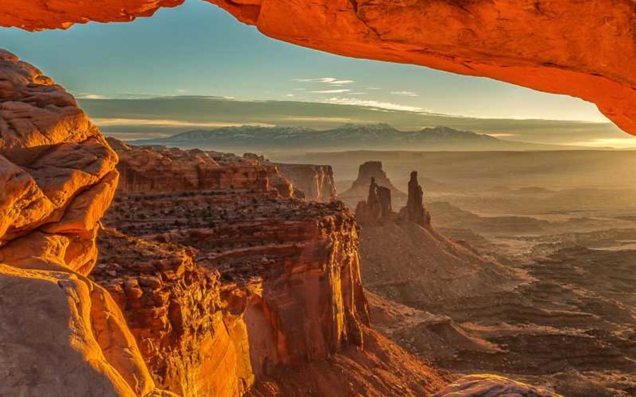 Moab Bed & Breakfasts | Photo Gallery | 0 - Mesa Arch at Canyonlands National Park at sunrise
