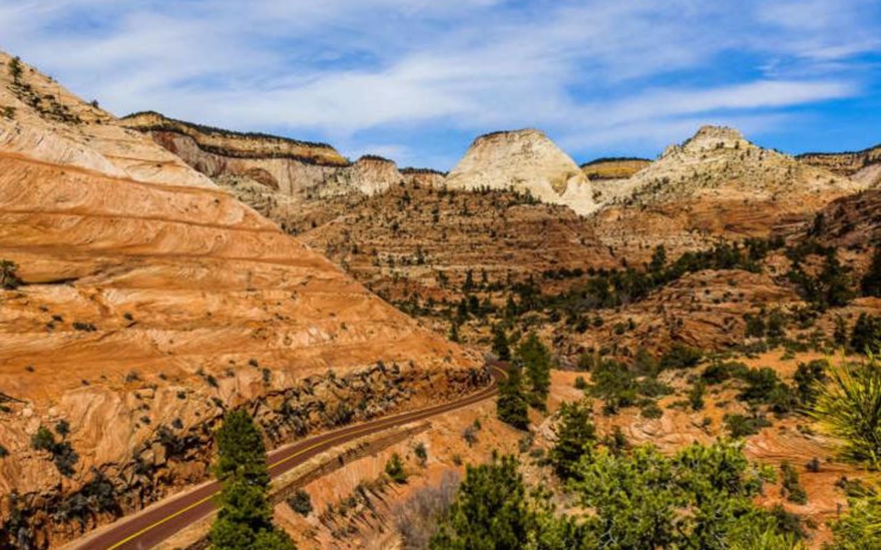 St. George Scenic Drives | Photo Gallery | 0 - Highway through Zion National Park