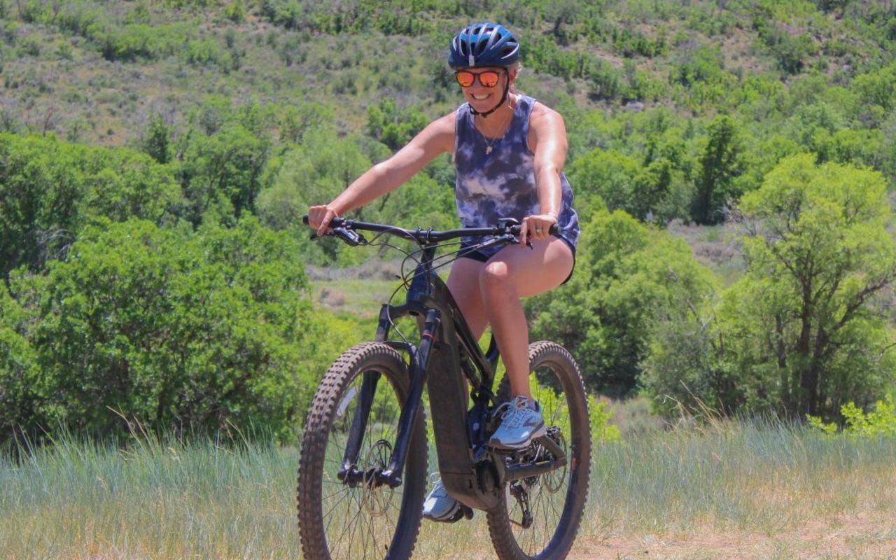 Mountain E-Bikes are available for rental, based on availability. 