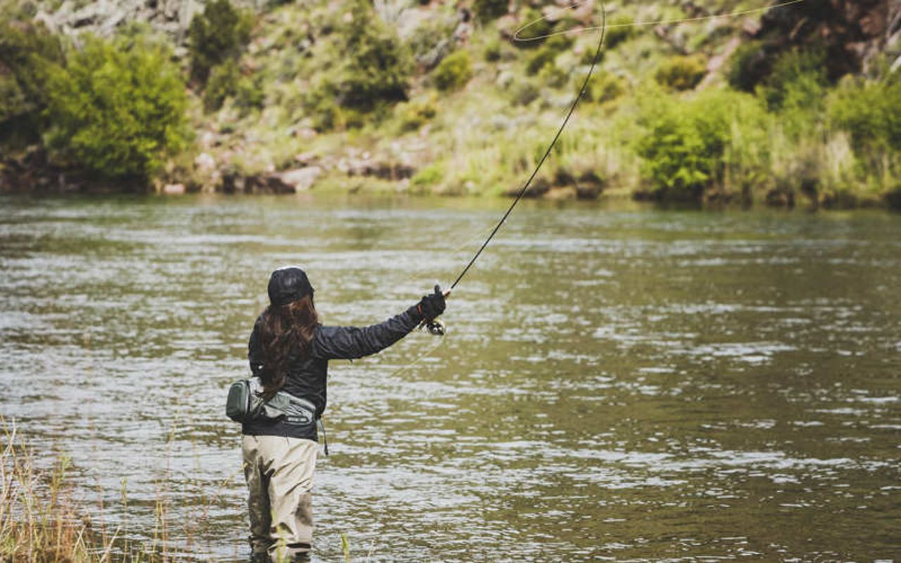 Under The Notch Region | Photo Gallery | 4 - Fly Fisherman on a Utah River