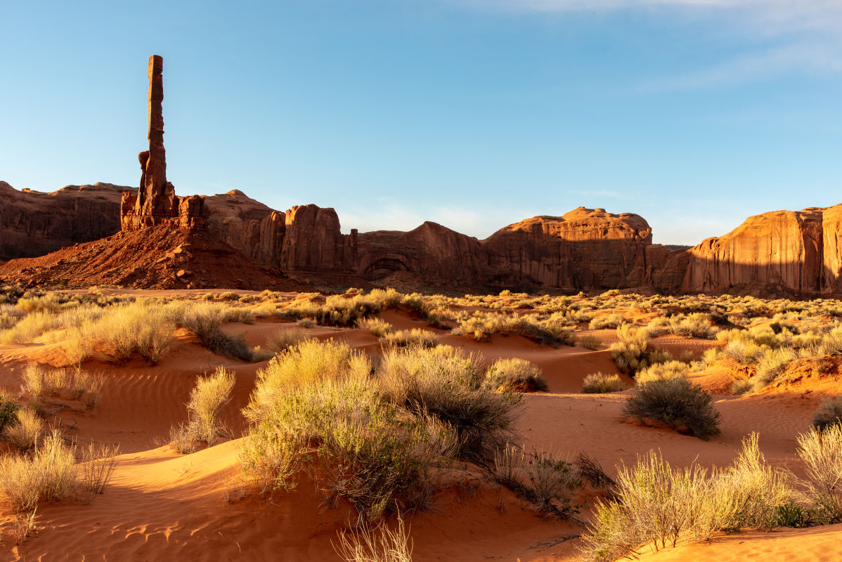 Monument Valley Hiking Trails | Photo Gallery | 1 - Totem Pole Rock at Monument Valley