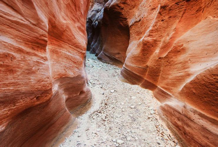 Utah's Outback Region | Photo Gallery | 1 - Red sandstone slot canyon by Grand Staircase Escalante National Monument