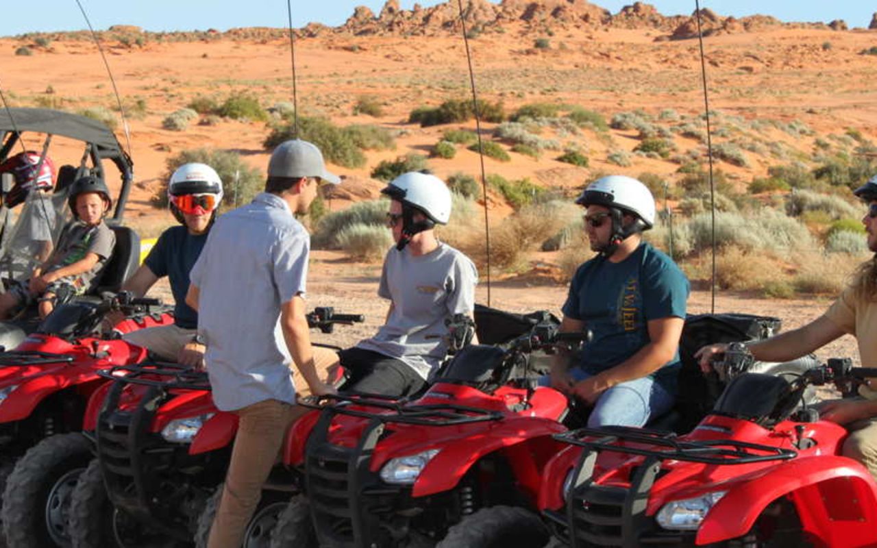 ATV & Jeep Adventure Tours | Photo Gallery | 12 - Three-Hour Adventure This tour climbs halfway up the gorgeous Red Plateau and passes through red rock monuments with spectacular views of lakes and different mountain ranges as well as GARFIELD ROCK!
