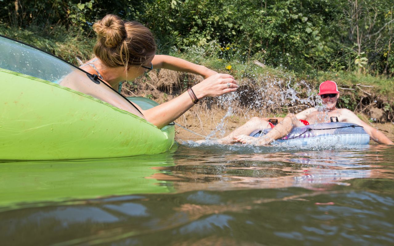 Have a great time tubing with friends and family. 