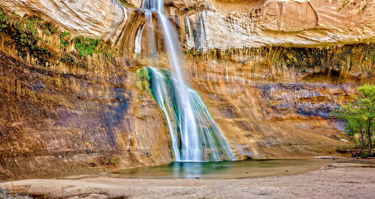 Calf creek shop falls campground