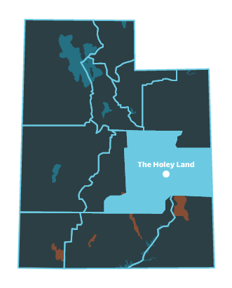 The Holey Land Region Map with no city name 