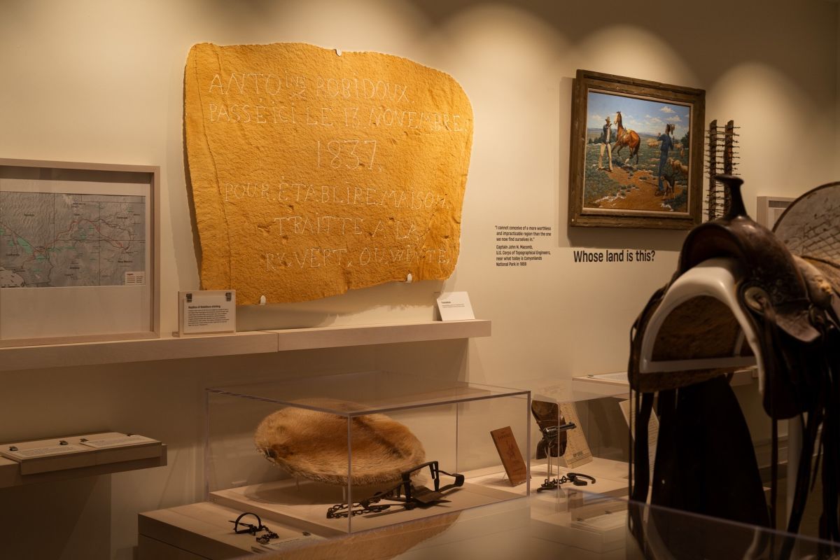 One of the Museum’s most prominent objects is a replica of the 1837 Antoine Robidoux inscription that is an iconic piece of Southwest American history.