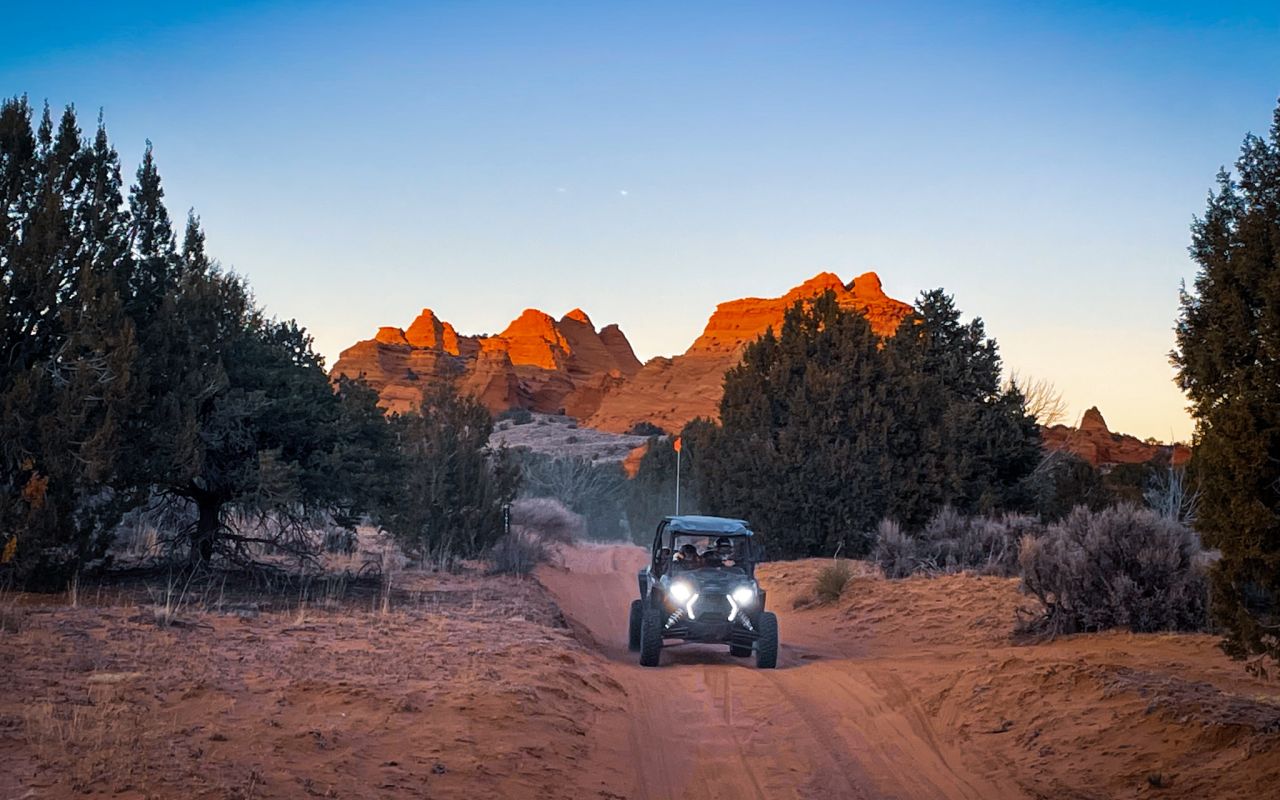 Choose from a variety of tours depending on your interests; spend all your time racing over sand dunes and rocks, or park-up and explore canyons and stunning formations as you go.