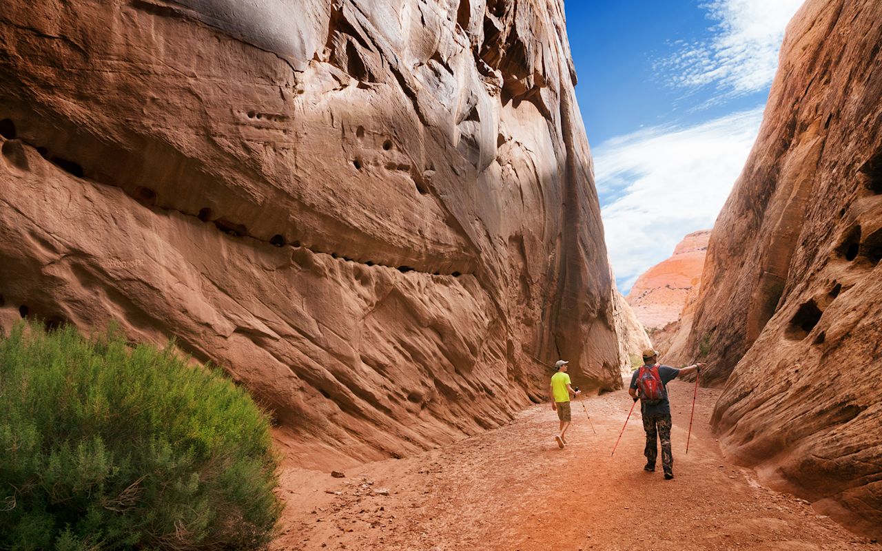 Hiking in Capitol Reef National Park Utah