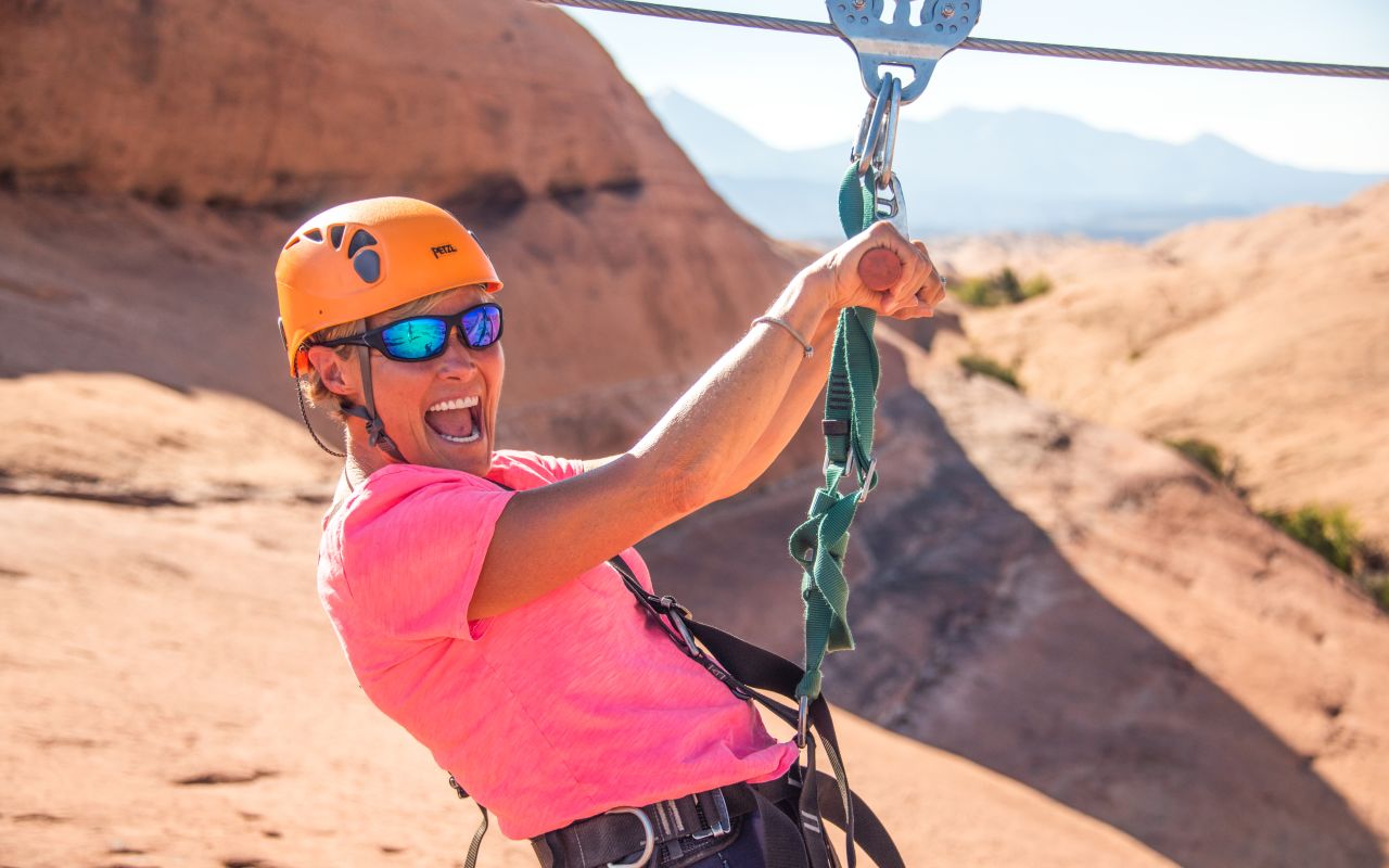 Prepare for liftoff with the Moab Zipline Adventure!