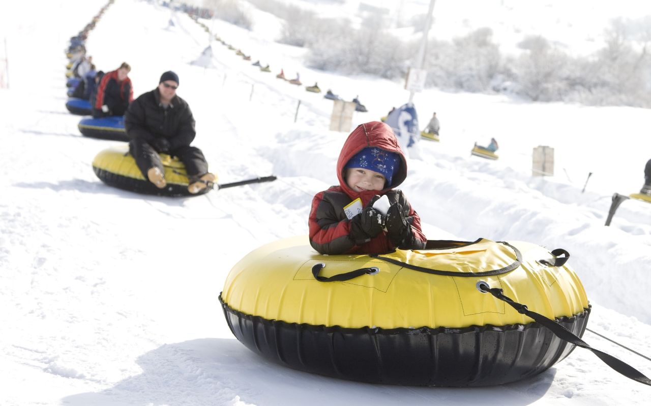 Heber Valley | Photo Gallery | 0 - Soldier Hollow Tubing Photo credit: Adam Barker