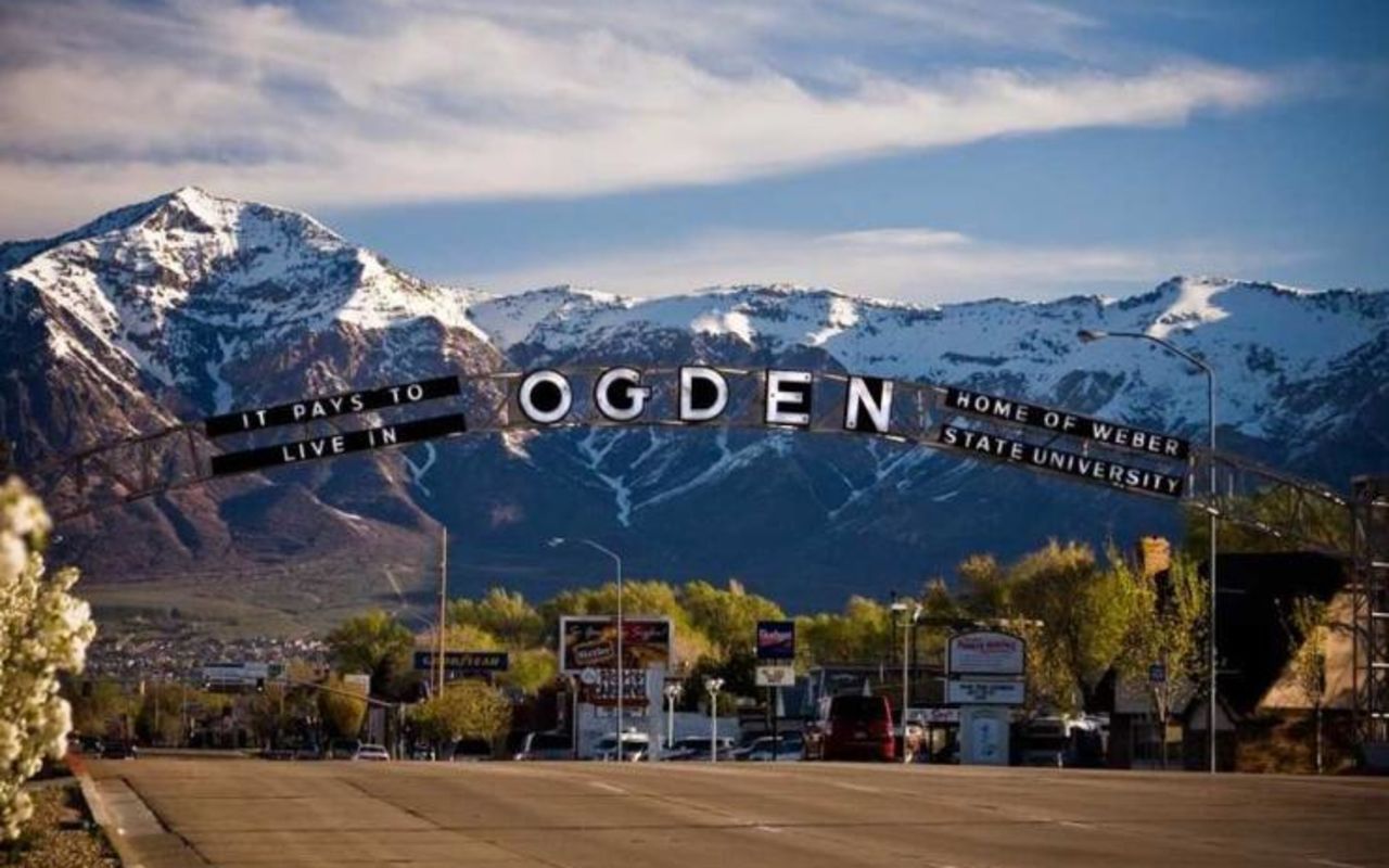 Ogden | Photo Gallery | 1 - Sign at entrance of Ogden Utah