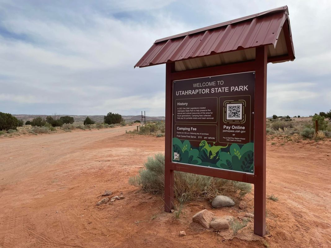 Utahraptor State Park | Photo Gallery | 0 - Remember, camping fees are required as of May 15, 2022. Fees go towards garbage and toilet services.