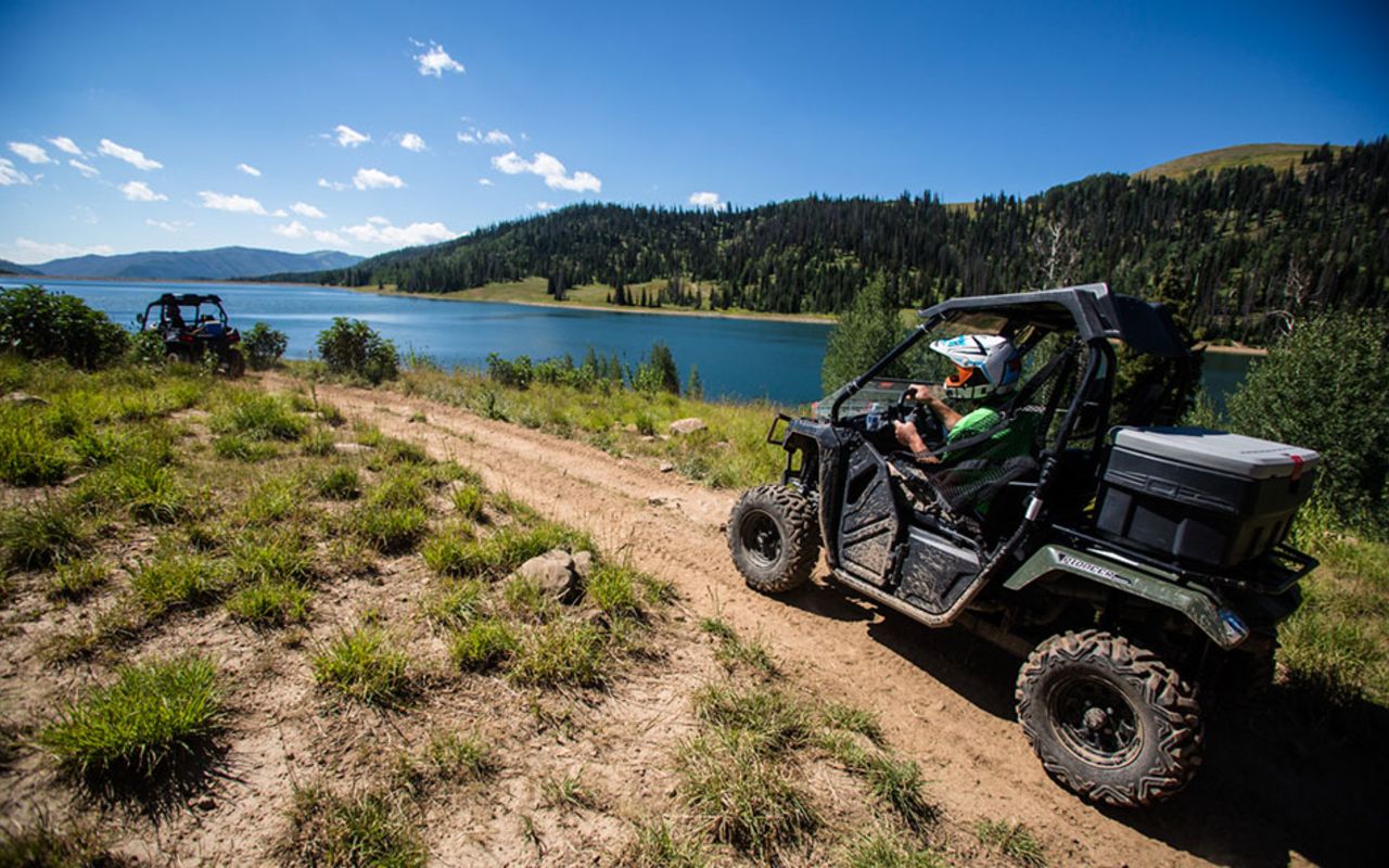 ATV Country Region | Photo Gallery | 1 - ATV driving along the Arapeen ATV trail in Utah