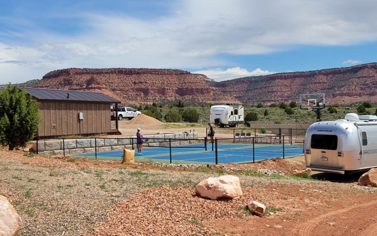 Grand Plateau Lodge and RV Resort 3 - Play a game or two of pickleball in the courts. 