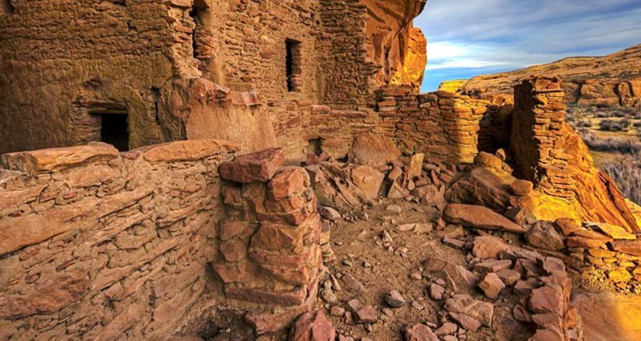 Native ruins in Anasazi State Park