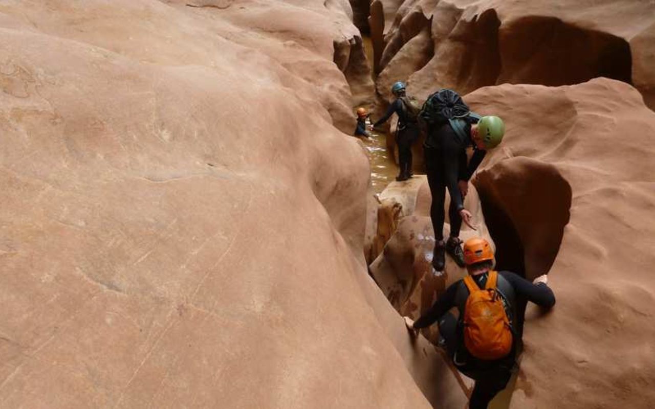 Moab Cliffs and Canyons | Photo Gallery | 3 - Slot Canyons Walking Out