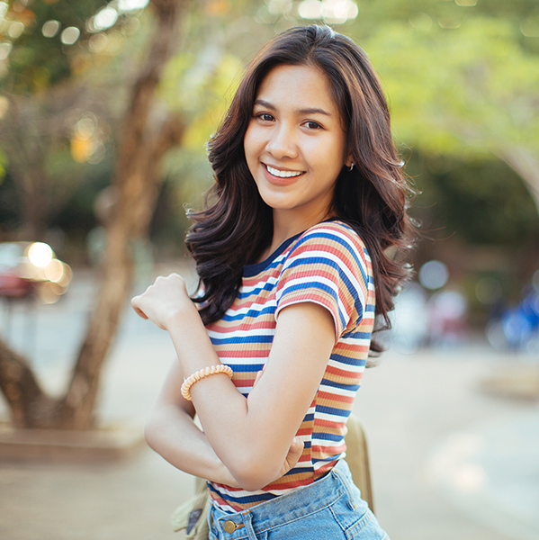 women with long hair