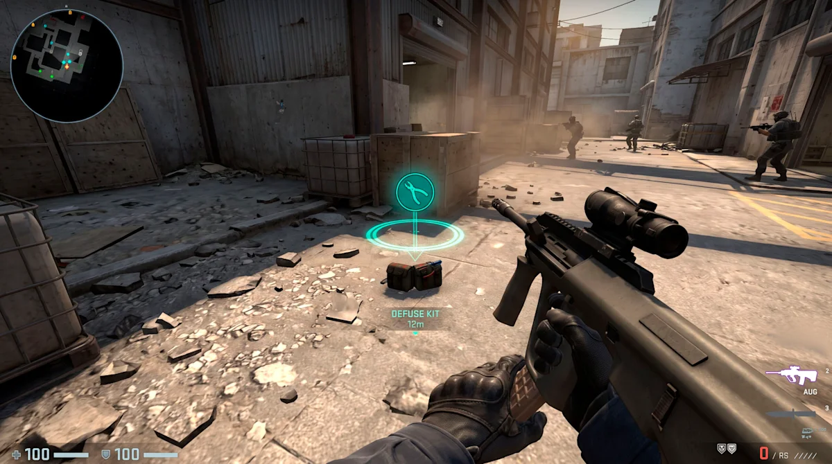 Valve cut the CS2 AUG's reload by 0.57 seconds and explained - The defuse kit ping and AUG reload change from the
