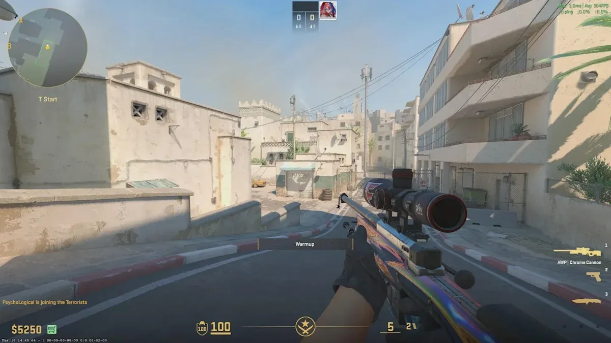Valve cut the CS2 AUG's reload by 0.57 seconds and explained - The CS2 ammo HUD showing magazine count mid-round