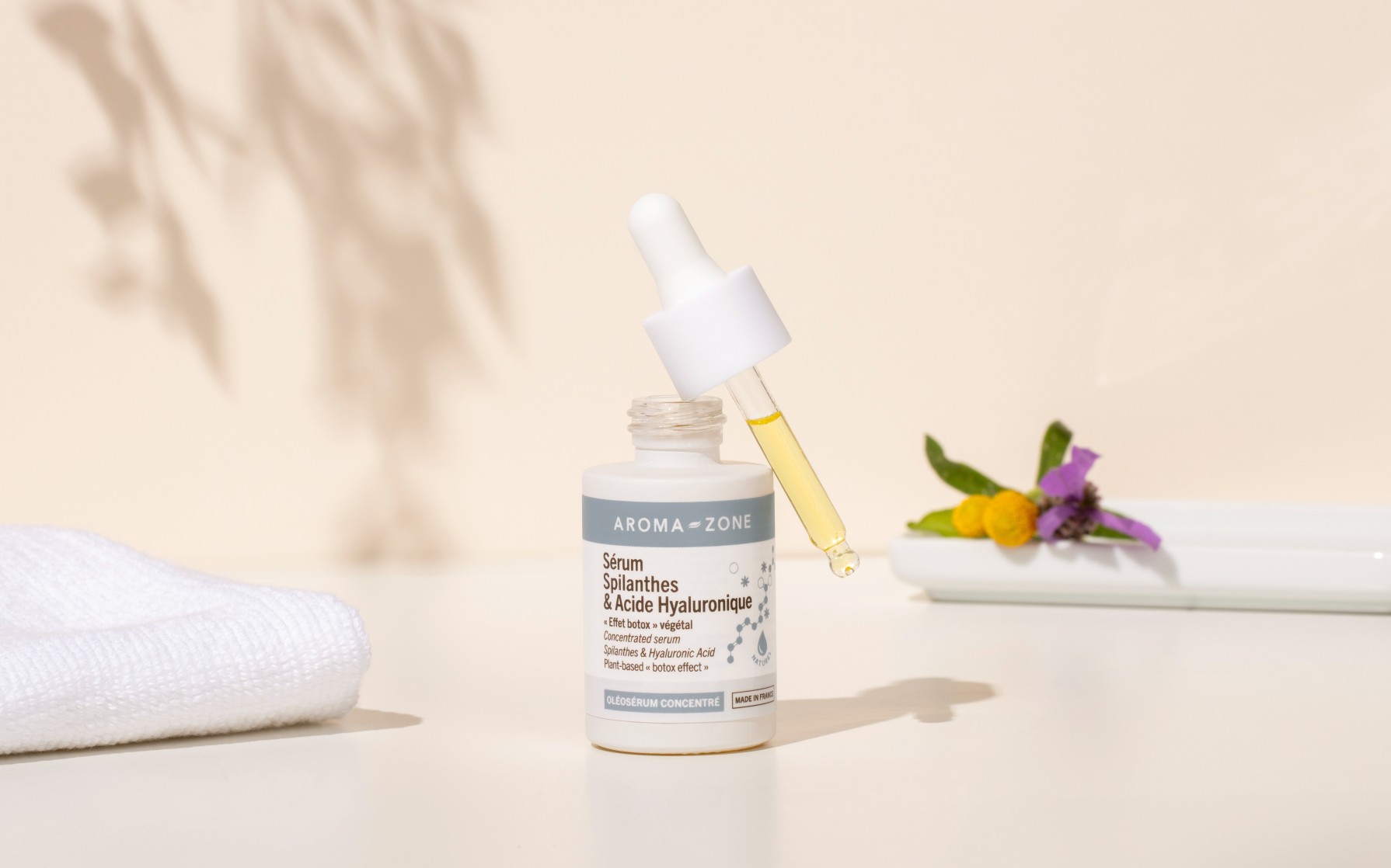 Sérum Spilanthes & Acide Hyaluronique Aroma-Zone 30ml - Anti-rides, Hydratant