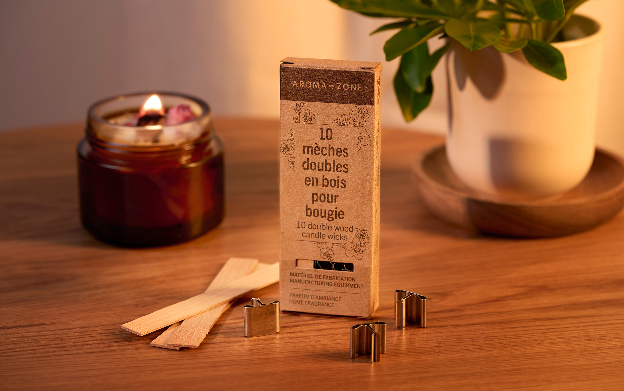 Mèche De Bougie Coton, 200 Pièces Naturelles Mèches Bougies Mèche Pour Bougie 20CM 160