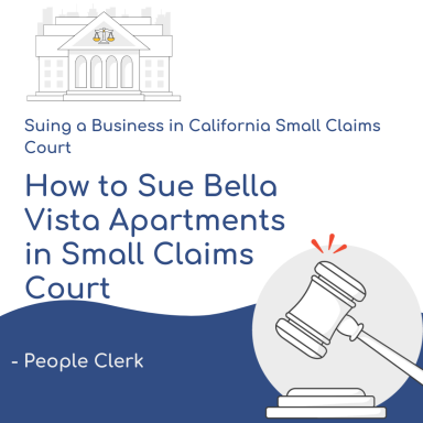 How to Sue Bella Vista Apartments in Small Claims Court