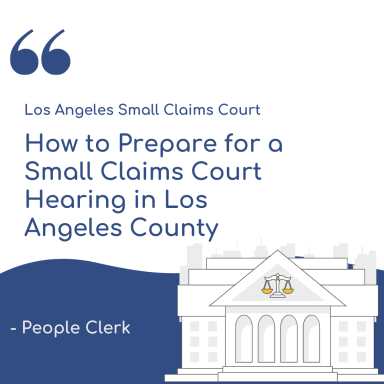 The Small Claims Hearing - Los Angeles