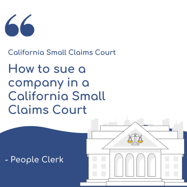 How to sue a company in a California Small Claims Court