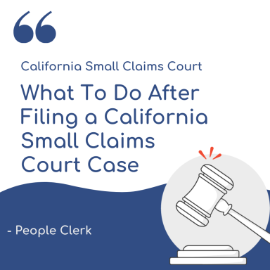 Serving your California Small Claims Lawsuit