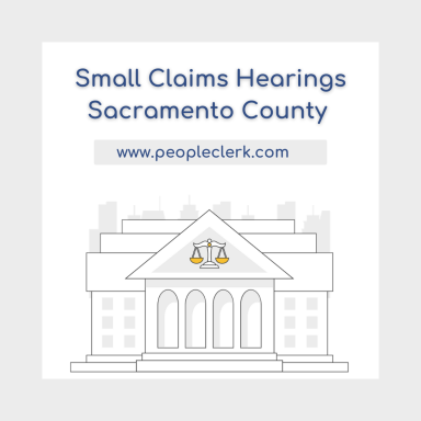 The Small Claims Hearing- Sacramento County